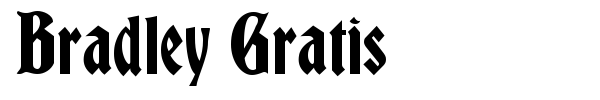 Bradley Gratis font preview
